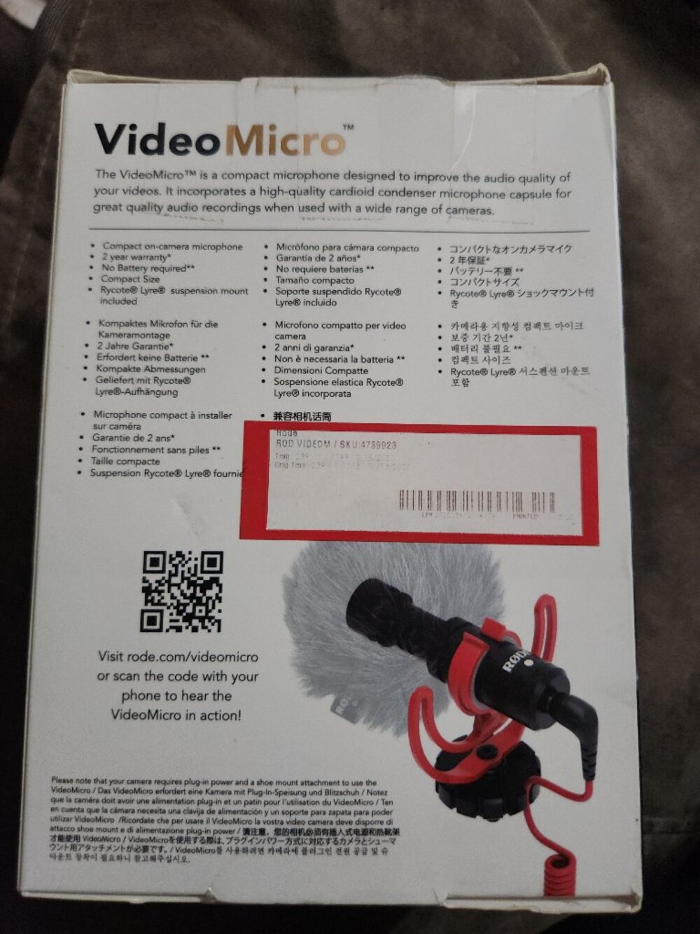 Title: RØDE VideoMicro Compact On-Camera Microphone - Picture 3 of 5